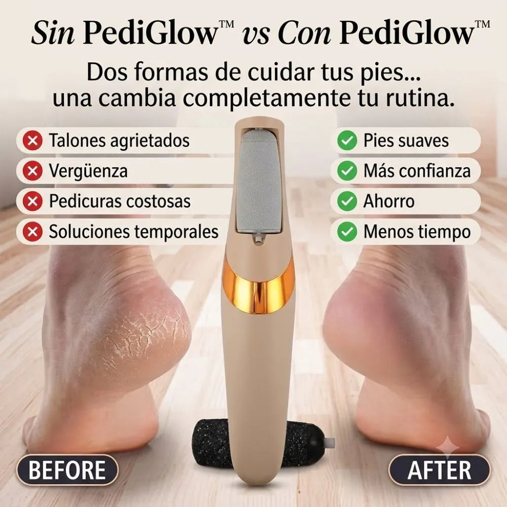 PediGlow™ | Recupera unos pies suaves, lisos y hermosos en minutos, sin dolor ni esfuerzo